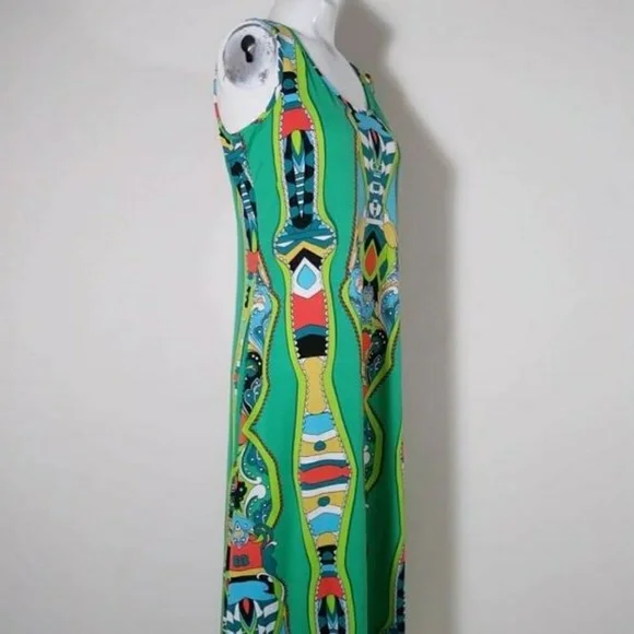 Vintage Pucci Print inspo Style 90s psychedelic mod Bold dress - Picture 4 of 8